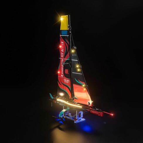مجموعة إضاءة LED لليخت Lego 42174 فريق الإمارات نيوزيلندا AC75 (لا توجد نماذج خفيفة فقط) مجموعة الإضاءة الإبداعية الملحقات المتوافقة مع مجموعة Lego 42174 (الإصدار القياسي) in Saudi Arabia