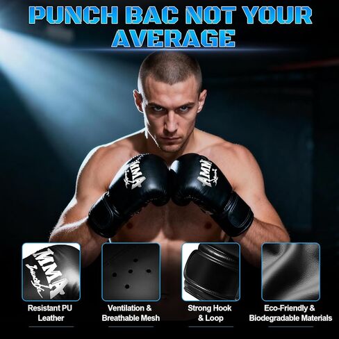 Freestanding Punching Bag with Gloves, 70'' Heavy Boxing Bag with Stand for Adult Teens, Standing Women Men Inflatable Kickboxing Bags for Beginners Training MMA Muay Thai Fitness in Kuwait