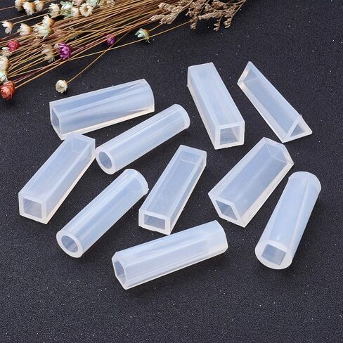 10pcs Silicone Molds Mixed Geometric Shape Square Rectangle Column Soft Epoxy Resin Jewelry Casting Molds for Jewelry Making DIY Craft Tools Soap Dried Flower Storage Home Decoration Ornament in Saudi Arabia