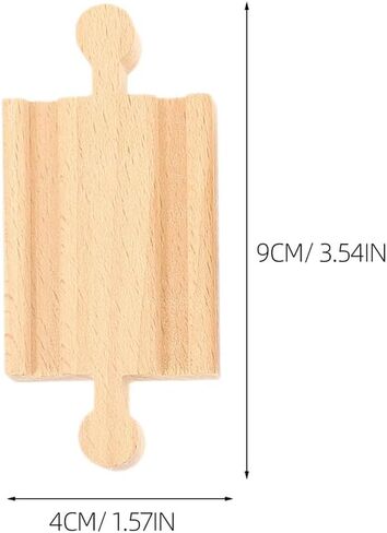 18pcs Wooden Train Track Accessories Straight and Curved Tracks for Boys and Girls Compatible Major Toy Train Brands Enhances Creativity and Motor Skills in Saudi Arabia