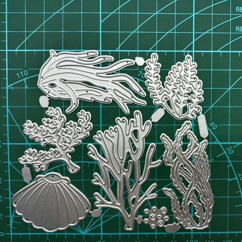 Sea Creatures Die Cut for Card Making, Sea Creatures Metal Cutting Dies Congratulations Die Cuts Happy Birthday Embossing Stencils Template for DIY Scrap-Booking Decor Wedding Birthday Blessing Card in Saudi Arabia