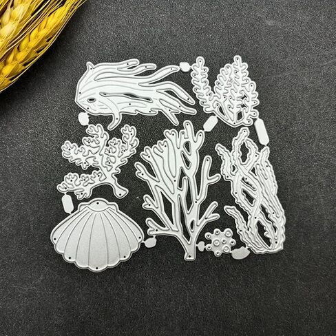 Sea Creatures Die Cut for Card Making, Sea Creatures Metal Cutting Dies Congratulations Die Cuts Happy Birthday Embossing Stencils Template for DIY Scrap-Booking Decor Wedding Birthday Blessing Card in Saudi Arabia