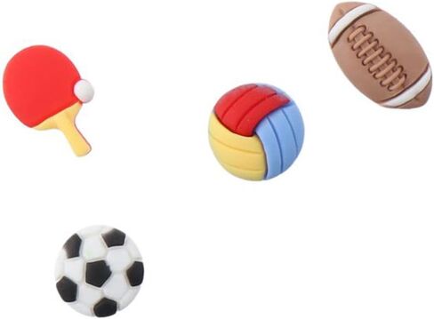 Uniquer 40Pcs Resin Flatback Football Volleyball Rugbyball Table Tennis Slime Embellishments Sport Ball Flatback for DIY Scrapbooking Phone Case in Saudi Arabia