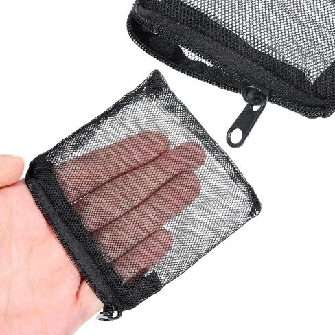 10 Pcs Aquarium Filter Media Bags, 3.9 x 3.9 Inch Fish Tank Fine Mesh Bag with Zipper Fine Mesh Bag Aquarium Reusable Meshes Bags for Activated Carbon Filters Balls Filters Stones in Saudi Arabia