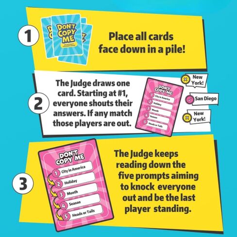 Viral Studios Don't Copy Me | The Party Card Game Where Matching Gets You Eliminated – Fast-Paced Game for Friends, Families, & Game Nights, All Ages in Saudi Arabia