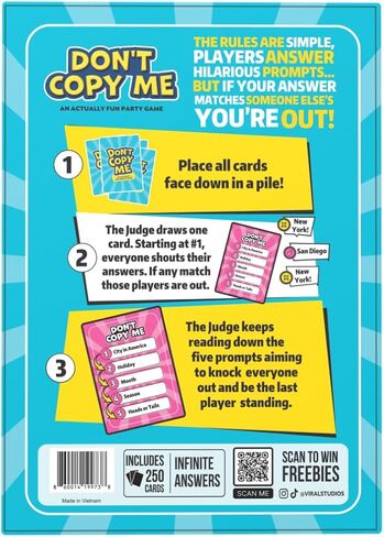 Viral Studios Don't Copy Me | The Party Card Game Where Matching Gets You Eliminated – Fast-Paced Game for Friends, Families, & Game Nights, All Ages in Saudi Arabia