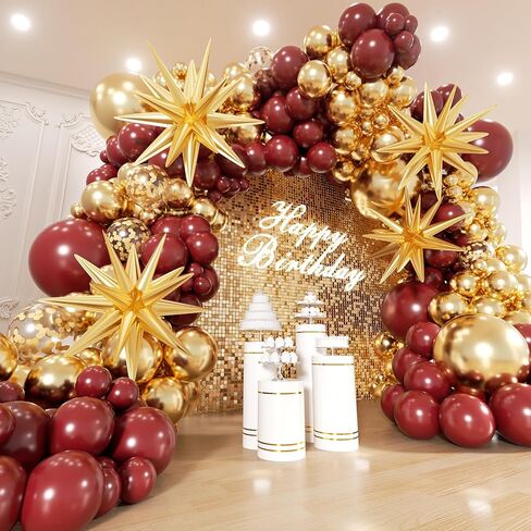Valentines Day Balloons Garland Arch Kit -171Pcs Different Size Hot Pink and Pink with Heart Metallic Rose Gold White Balloon for Valentine's Day Galentine's Day Anniversary Party Decorations in Saudi Arabia