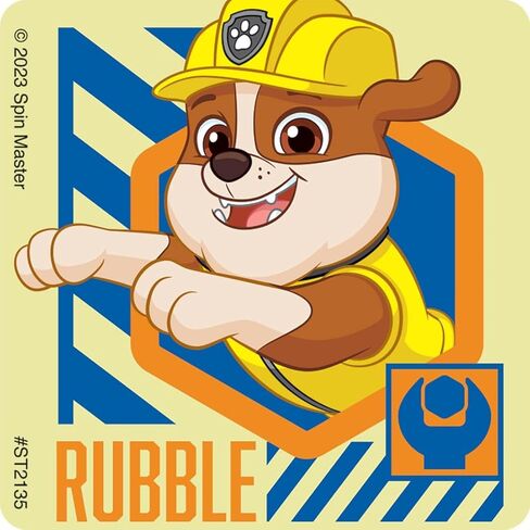 SmileMakers PAW Patrol Signature Stickers, Multicolor, Paper, 2.5 Inches, Square Shape, 100 Count, Made in USA in Saudi Arabia