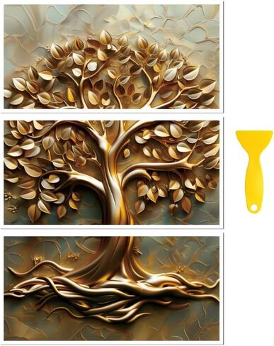 Peacoblue Rub on Transfer Decal Sticker for Furniture Craft Decor 6"x12" Retro Canned Flowers, 3Pcs Waterproof UV DTF Transfer for Drawer Dresser Glass Porcelain Wood Plastic in Saudi Arabia