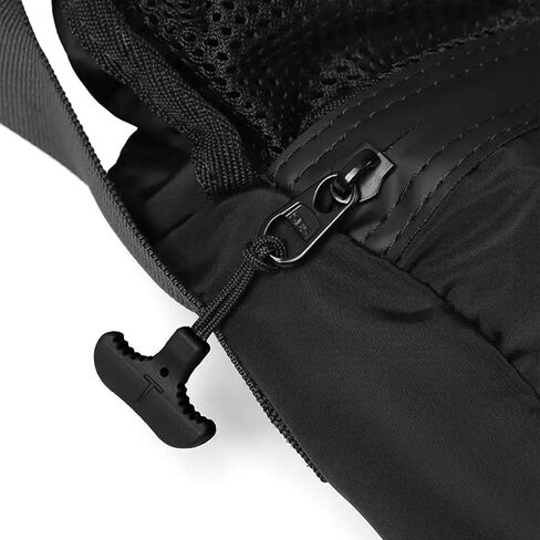 Lovelysp T-Shaped Zipper Extension Heavy T-Shaped Grip Zipper for Backpacks, Luggage, Sports Equipment Black 6pcs (Black) in Saudi Arabia