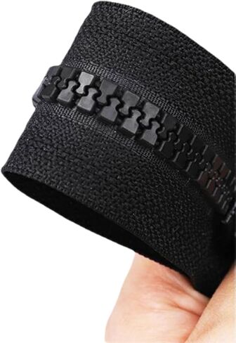 2PCS 8 inch Separating Jacket Zippers for Sewing Coats Jacket Zipper Black Molded Plastic Zippers Bulk in Saudi Arabia