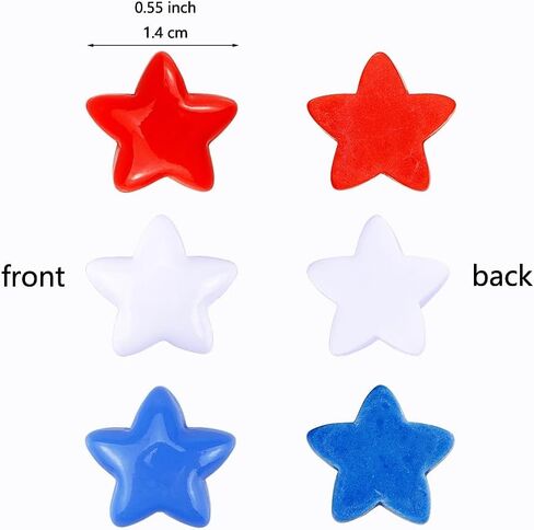 FAZHBARY 105 PCS Resin Stars Flatback No Holes Plastic Mini Star Bulk Resin Embellishments for Crafts Accessories in Saudi Arabia