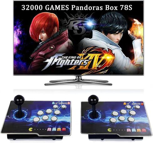 وحدة تحكم ألعاب RegiisJoy 50000 في 1 Pandoras Box Ultra Arcade، آلة ألعاب ريترو للكمبيوتر الشخصي وجهاز العرض وتلفزيون 4K، ألعاب ثلاثية الأبعاد، ألعاب بحث/حفظ/تحميل/إيقاف مؤقت، 1280X720,256G TF in Kuwait