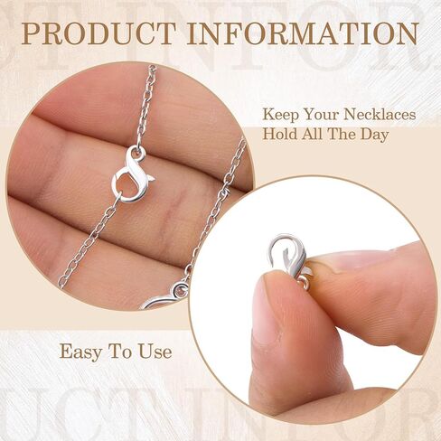 S925 Double Opening Lobster Claw Clasp, Hypoallergenic Necklace Extenders Jewelry Clasp, Spring Rings Connector Clips for Bracelet Anklet Jewelry Making- Silver in Saudi Arabia