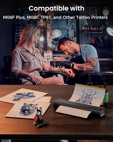 Phomemo Premium Tattoo Transfer Paper - 100 Sheets of Professional Stencil Paper for Tattooing, A4 Size Tattoo Thermal Transfer Paper for DIY Designs - Tattoo Kit for Tattoo Artist (100PCS) in Saudi Arabia