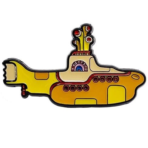 The Beatles Yellow Submarine Logo Metal Lapel Pin in Saudi Arabia