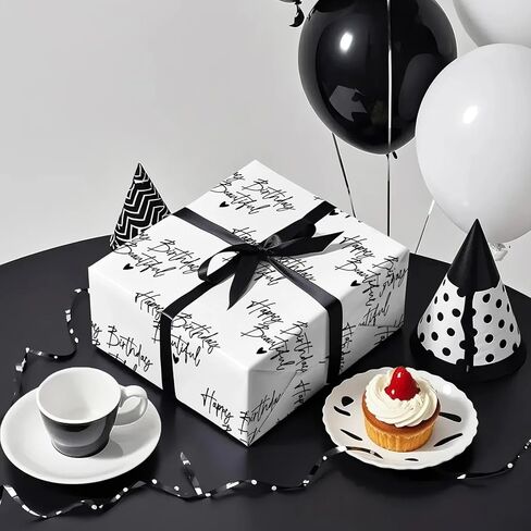 ورق تغليف عيد ميلاد للنساء من WRAPAHOLIC - لفافة صغيرة - 17 بوصة × 16.5 قدم - ورق تغليف جميل لعيد ميلاد سعيد لصديق خاص، صديقة، زوجة in Saudi Arabia