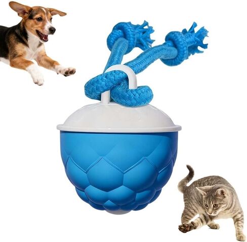 Interactive Dog Toys Motion Activated Automatic Rolling Ball Toys for Small/Medium/Large Dogs Balls for Boredom to Keep Them Busy with USB Rechargeable(Blue) in Saudi Arabia