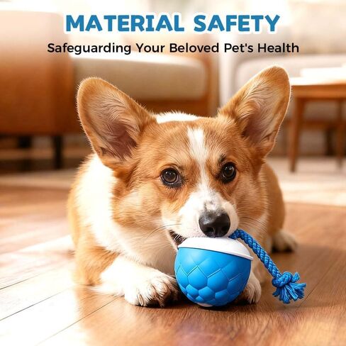 Interactive Dog Toys Motion Activated Automatic Rolling Ball Toys for Small/Medium/Large Dogs Balls for Boredom to Keep Them Busy with USB Rechargeable(Blue) in Saudi Arabia