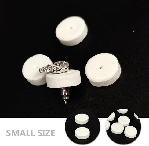 COHEALI Foam Earring Backs Pads 100Pcs Soft Cushion Support Pads Stabilize Earrings Heavy Support Backs Comfort Ear Nuts Protection Disc in Saudi Arabia