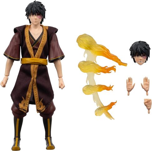 الصورة الرمزية: The Last Airbender Zuko (الكتاب الثالث) - مجسم بمقياس 6.5 بوصة مع لوحة أمامية بديلة، وأيدي قابلة للتبديل، وتأثير ثني النار in Kuwait