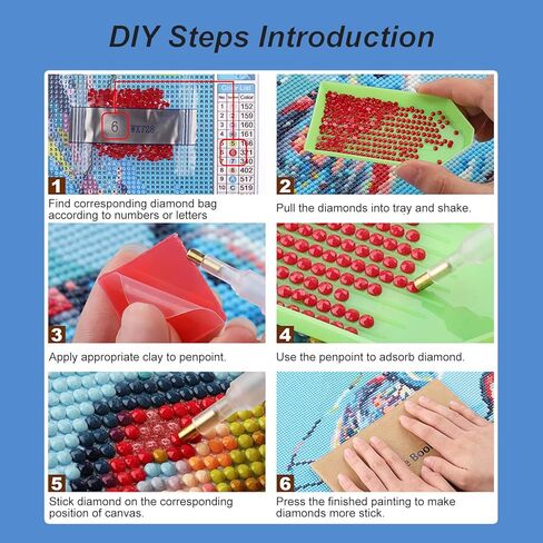 AMORARS Sea Scenery Diamond Art Kits for Adults, 5D Diamond Painting Kits for Beginners - DIY Full Diamond Dot Gem Art Paintings, Suitable Gifts, and Home Decoration Crafts, 12x12Inch in Saudi Arabia