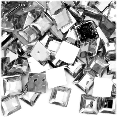 The Crafts Outlet 144pc Rhinestones Square 12mm - Flatback Royal Blue RBL in Saudi Arabia