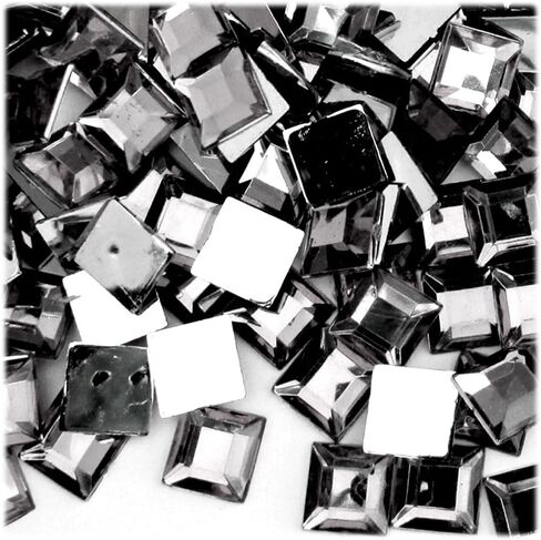 The Crafts Outlet 144pc Rhinestones Square 12mm - Flatback Royal Blue RBL in Saudi Arabia
