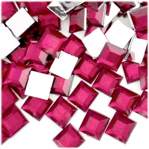 The Crafts Outlet 144pc Rhinestones Square 12mm - Flatback Royal Blue RBL in Saudi Arabia