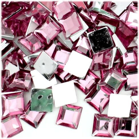 The Crafts Outlet 144pc Rhinestones Square 12mm - Flatback Royal Blue RBL in Saudi Arabia