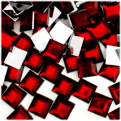 The Crafts Outlet 144pc Rhinestones Square 12mm - Flatback Royal Blue RBL in Saudi Arabia
