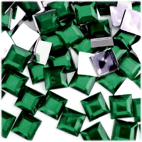 The Crafts Outlet 144pc Rhinestones Square 12mm - Flatback Royal Blue RBL in Saudi Arabia