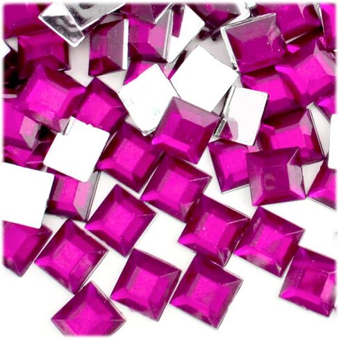 The Crafts Outlet 144pc Rhinestones Square 12mm - Flatback Royal Blue RBL in Saudi Arabia