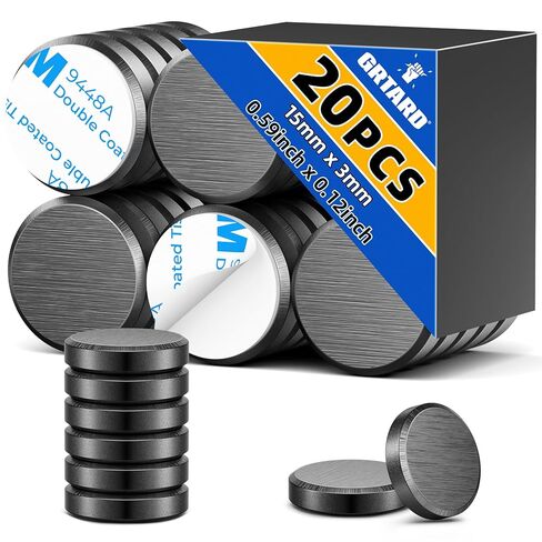 100 قطعة مغناطيس سيراميك من Grtard للحرف اليدوية، مغناطيس قرص دائري 0.98 بوصة × 0.12 بوصة مع دعامة لاصقة، مغناطيس دائري صغير مثالي للاستخدام بنفسك، والهوايات الحرفية، والثلاجة، وورش العمل، والمشروعات العلمية in Kuwait