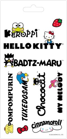 Sanrio - Hello Kitty Mini Sticker Slim Flip Pad - 6 Page in Saudi Arabia