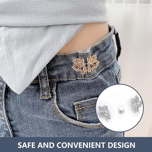 8Pcs Waist Clips Butterfly Decorative Clothing Cinch Buckles Dress Blouse Waistline Enhancer Fasteners Fashion Accessory Set in Saudi Arabia