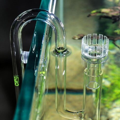 2 Pack Aquarium Surface Skimmer Protein Oil Filter Waste Removal Tool Rotating Parts for Aquatic Glass Lily Pipe Set with Skimmer Inflow and Outflow Small Nano Fish Tank Filter Pipes in Saudi Arabia