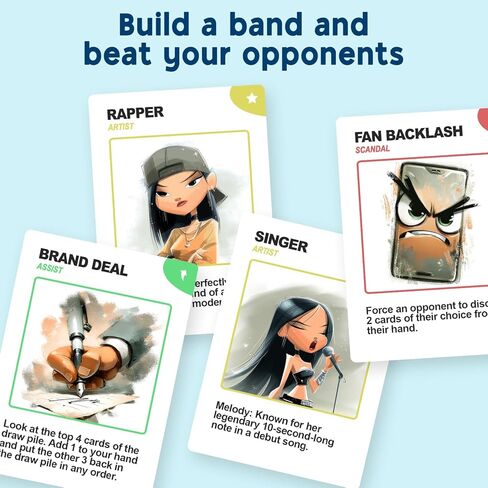 Top The Kpop Charts, a Fun Card Game for Kids, Teens and Adults. A Strategic Friend and Family Game, and a Great boy or Girl Birthday Gift for 8 Years Old and up. in Saudi Arabia