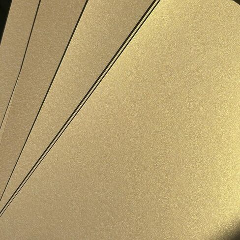 Syntego Gold Pearlescent A4 Cardstock 250gsm - 10 Sheets - Premium Colored Cardstock for Crafts, Christmas, Scrapbooking - Double Sided - Ideal for Card Making - Elegant Gold Finish in Saudi Arabia