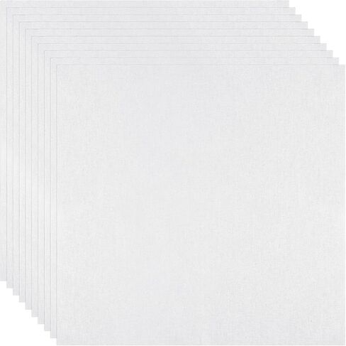 10 PCS Embroidery Fabric Squares, 11.8 × 11.8 Inch Pre-Cut White Embroidery Cloth Fabric, Embroideries Cloth Squares for Embroideries Garment Craft in Saudi Arabia