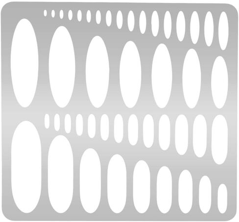 PH PandaHall 304 Stainless Steel Template Metal Ellipse Stencil Geometric Template Journal Templates Art Oval Tool for DIY Engraving Painting Drawing Quilting Scrapbooking School Office in Saudi Arabia
