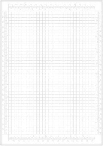 Briartw A4 Clear Photopolymer Sticky Mat with 1/4" Grid & cm and inch Dual Scales for Stencil Stamp,Drawing Template | Reusable Anti-Slip Grip Mat for Card Making, Ink Blending, Crafting in Saudi Arabia