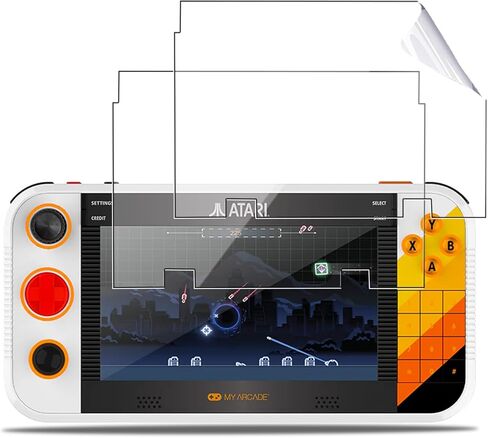 [2Pack] Screen Protector for My Arcade Atari Gamestation Go, HD Protective Film,6h Hardness,Scratch,Anti-Fingerprin,Protective Film for Atari Gamestation Go(Not tempered glass) in Saudi Arabia
