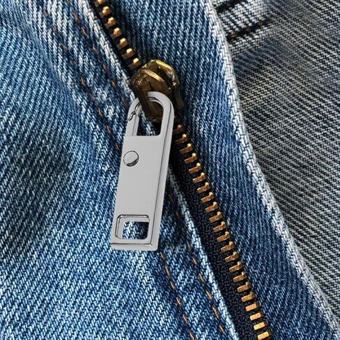 Unomor 6pcs Silver Metal Zipper Pull Tabs Replacement Repair Kit Universal Zipper Puller for Luggage Backpacks Purses DIY Fixer Accessories in Saudi Arabia