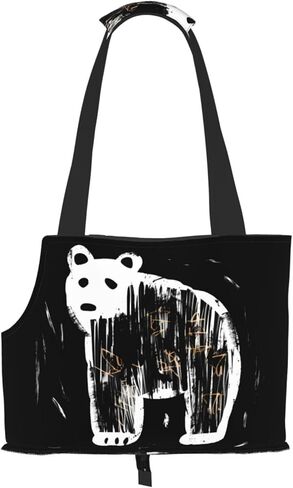 Children Drawing Bears Printed Portable pet Shoulder Bag, Suitable for Small Dogs and Cats, Shopping and Travel Dual-Purpose Bag in Saudi Arabia