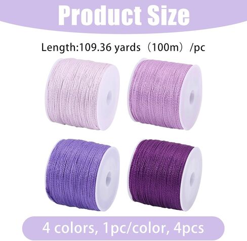 FREEBLOSS Sashiko Thread Sashiko Skein 110 Yards x 4 Colors Purple Cotton Embroidery Sewing Thread Japanese Quilting & Embroidery Sewing Kit Supplies in Saudi Arabia