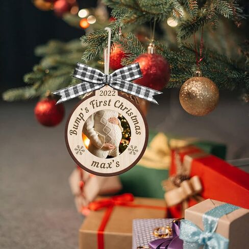 إطار صور بالموجات فوق الصوتية لعيد الميلاد من Liannan، إطار صورة بالموجات فوق الصوتية، الحب من النظرة الأولى، عرض صور بالموجات فوق الصوتية، إعلان الحمل، شجرة عيد الميلاد الإبداعية المعلقة (خشب 1) in Kuwait