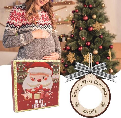 إطار صور بالموجات فوق الصوتية لعيد الميلاد من Liannan، إطار صورة بالموجات فوق الصوتية، الحب من النظرة الأولى، عرض صور بالموجات فوق الصوتية، إعلان الحمل، شجرة عيد الميلاد الإبداعية المعلقة (خشب 1) in Kuwait