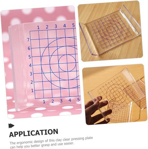 لوح ضغط بلاستيكي على شكل حرف U لأداة فخار طين البوليمر للنحت والمشروعات اليدوية، تصميم مريح لسهولة الاستخدام والتطبيقات متعددة الاستخدامات in Kuwait