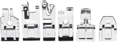 11pcs Household Sewing Machine Parts Quilting Zipper Presser Feet Kit, Metal Solid Durable, for Most Household Sewing Machine in Saudi Arabia